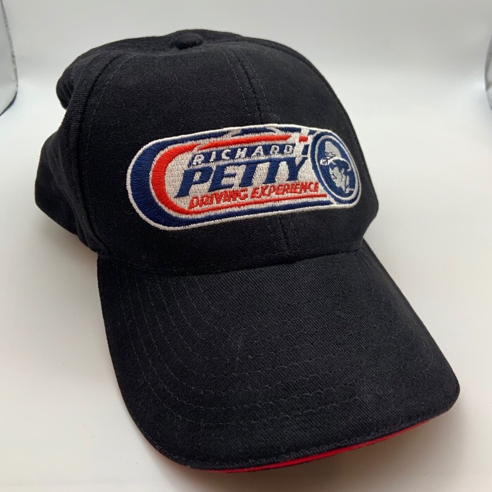 Vintage Richard Petty Driving Experience Baseball Cap Hat Black